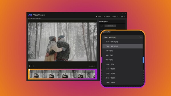 Nero Al Video Upscaler